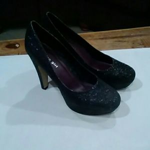 Charcoal MADDEN GIRL "Cleary" glitter pumps 8.5